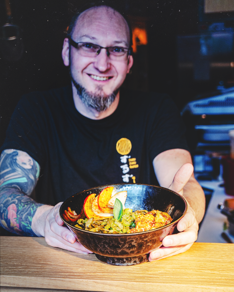 Chef Nick Hofman en Miso Pesto Ramen